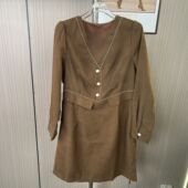 气质连衣裙秋冬两件长袖 1005撤柜cg大码 新款 显瘦春秋收腰裙子