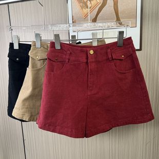 百搭 新款 6080撤柜DS显瘦时尚 秋冬休闲复古短裤
