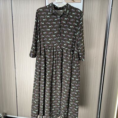 9712气质2025连衣裙夏季新款新款妈妈显瘦碎花减龄打底裙子收腰