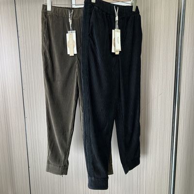 2642熙家品牌撤柜春秋新款时尚气质百搭直筒金丝绒休闲裤