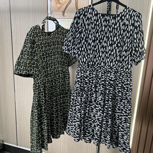 0090品牌撤柜南油货夏季新款花色连衣裙女