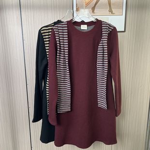 气质显瘦中长款 大码 裙子 连衣裙2025春秋新款 5515撤柜DS披肩长袖