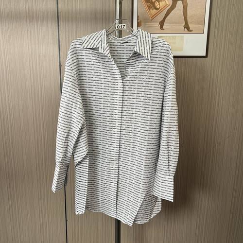 2136品牌撤柜剪标新款复古宽松休闲长袖衬衫衬衣