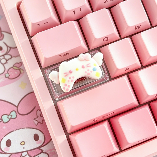 游戏手柄HelloKitty键帽2u退格键
