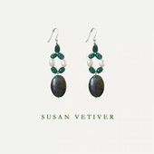 SUSAN VETIVER「绿野自赏」气质复古玛瑙淡水珍珠简约国潮耳环