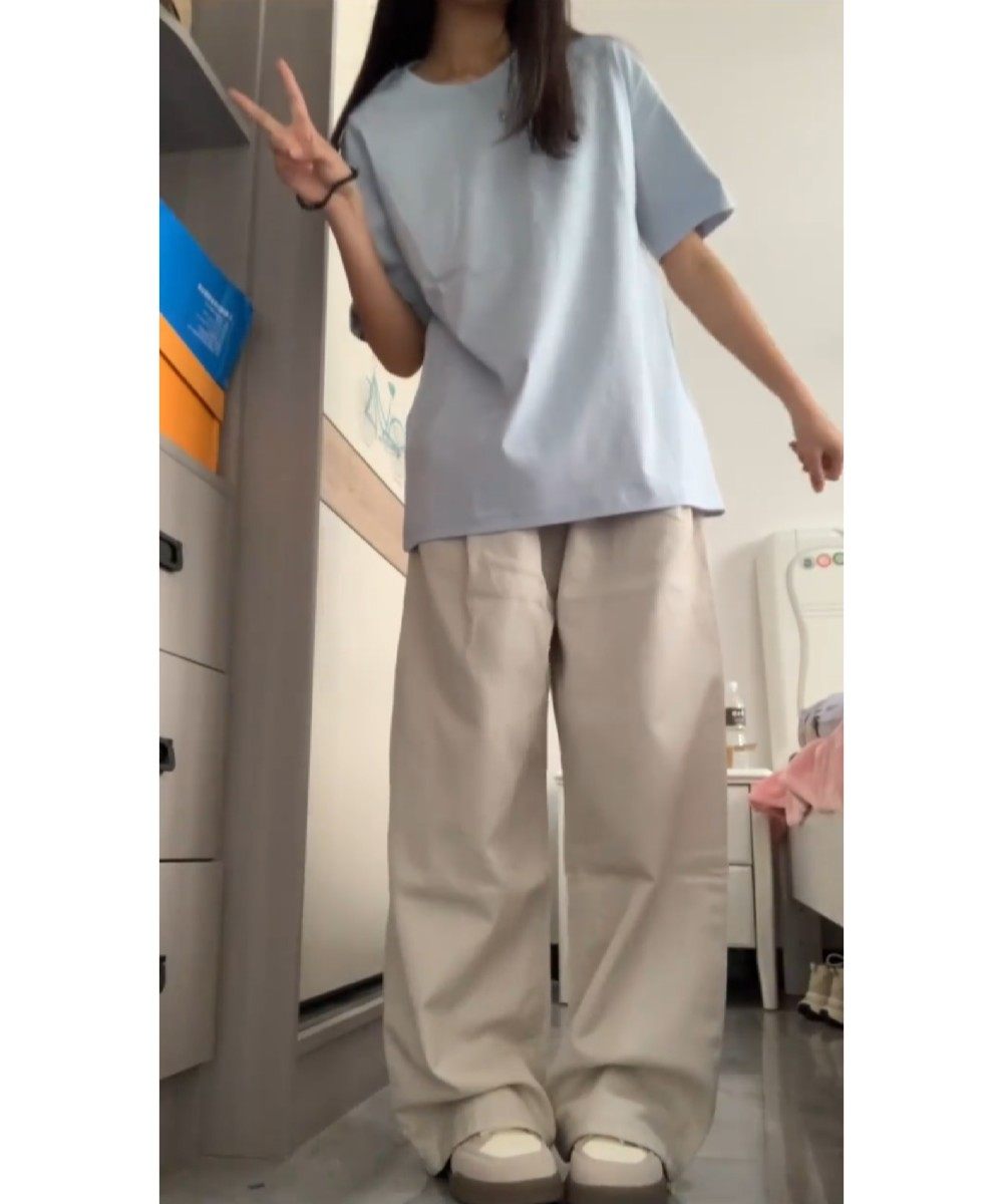 韩系少女休闲运动服套装女夏季纯棉短袖阔腿裤OOTD学生跑步两件套,女装/女士精品,休闲运动套装,淘宝优惠券,粉丝福利购,淘宝优惠卷