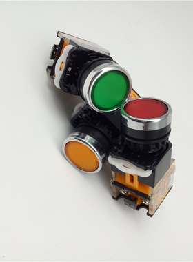 上海德力西22mmLA38-11/209/203 点动按钮开关 自动复位 1开1闭