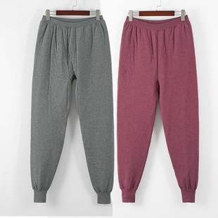 保暖裤 深裆男女款 秋冬加厚抗寒高腰妈妈棉裤 老人宽松南极棉棉裤