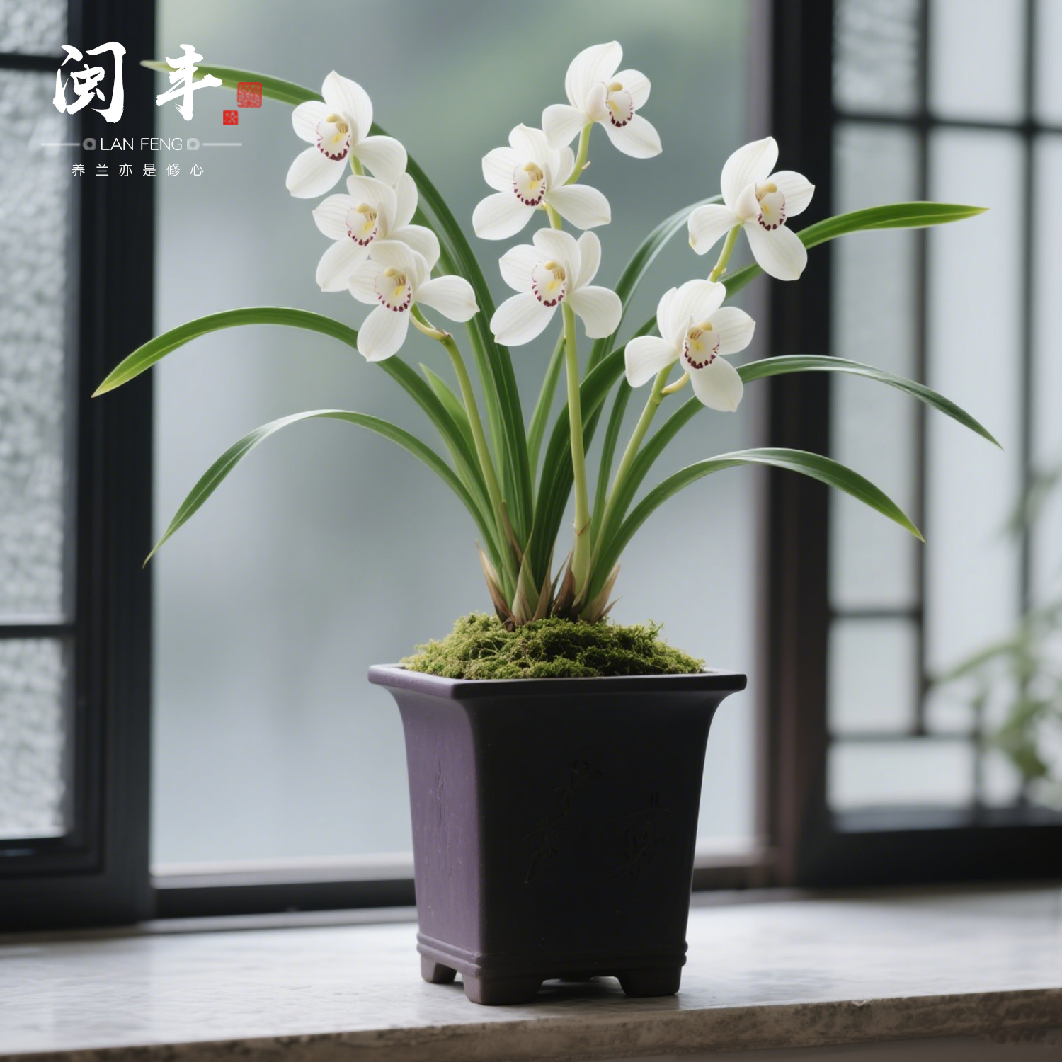 【 雪绒蓬】兰花苗窗台建兰四季兰名贵盆栽花卉植物浓香兰草国兰