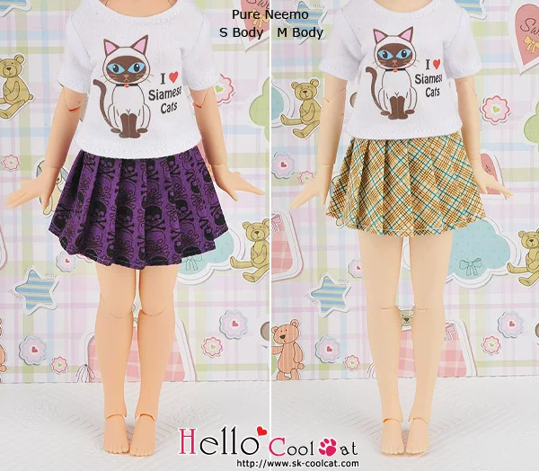 COOLCAT BLYTHE Pullip Azone LICCA OB Различные складки юбки