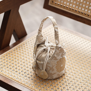 云窝云锦主人杯收纳袋紫砂壶壶袋加厚高级旅行便携杯袋茶道茶事包