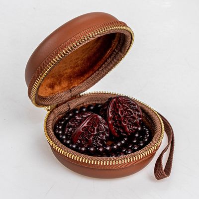 文玩核桃收纳包硬壳防尘高档文玩核桃收纳盒手串盒核桃储存盒防水