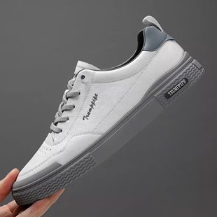 名人烟斗男鞋轻便舒适秋季新款男鞋运动休闲鞋小白鞋透气软底板鞋