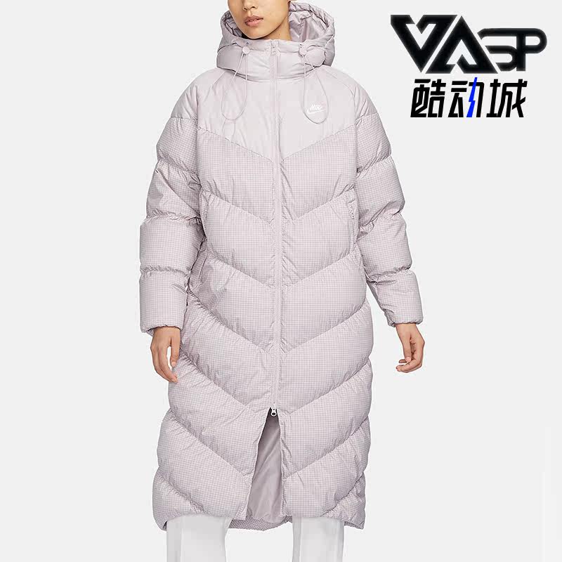 耐克正品女士长款羽绒服