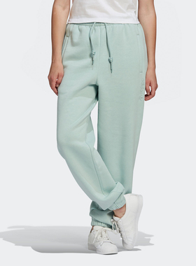 Adidas/阿迪达斯正品三叶草女子纯色宽松运动休闲简约长裤H33335