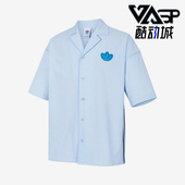 阿迪达斯正品 三叶草男士 休闲宽松透气短袖 Adidas 衬衫 JI7230