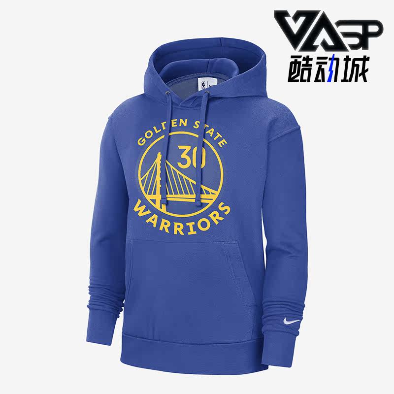 Nike/耐克正品金州勇士队新款男子加绒休闲连帽卫衣DB1213-496