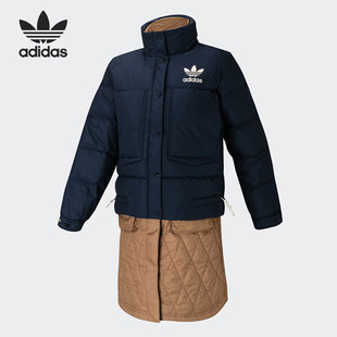特卖GQ1231 羽绒服断码 GV4099 中长款 阿迪达斯女子正品