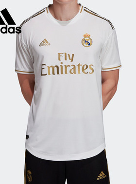 Adidas/阿迪达斯正品REAL H JSY AU 皇马主场球员男短袖T恤DW4436