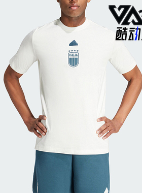 Adidas/阿迪达斯正品意大利队男士足球休闲运动短袖T恤IU2120