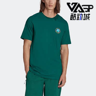 阿迪达斯男子运动短袖