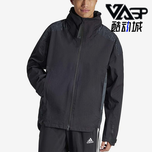 阿迪达斯男士防风拉链夹克外套