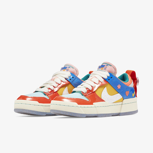 耐克正品 女子Dunk Low 414 Nike Disrupt彩虹糖运动板鞋 DJ5063