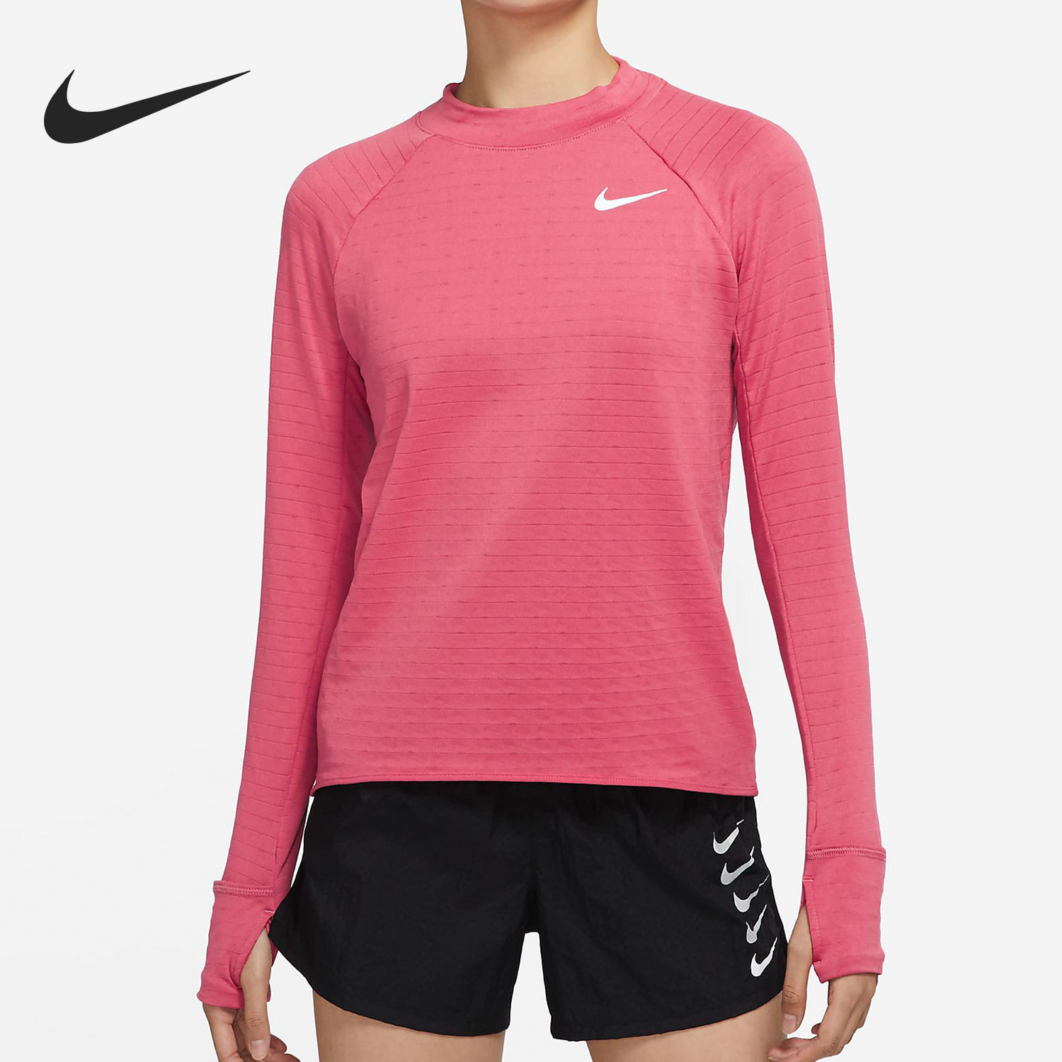 耐克女子加绒运动长袖T恤