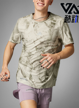 Adidas/阿迪达斯正品2024新款男士跑步舒适运动透气短袖T恤IN0103