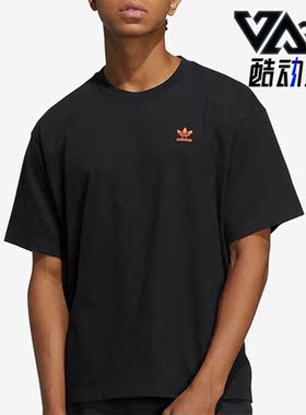 Adidas/阿迪达斯正品三叶草夏季新款男女同款运动印花短袖 HY4681