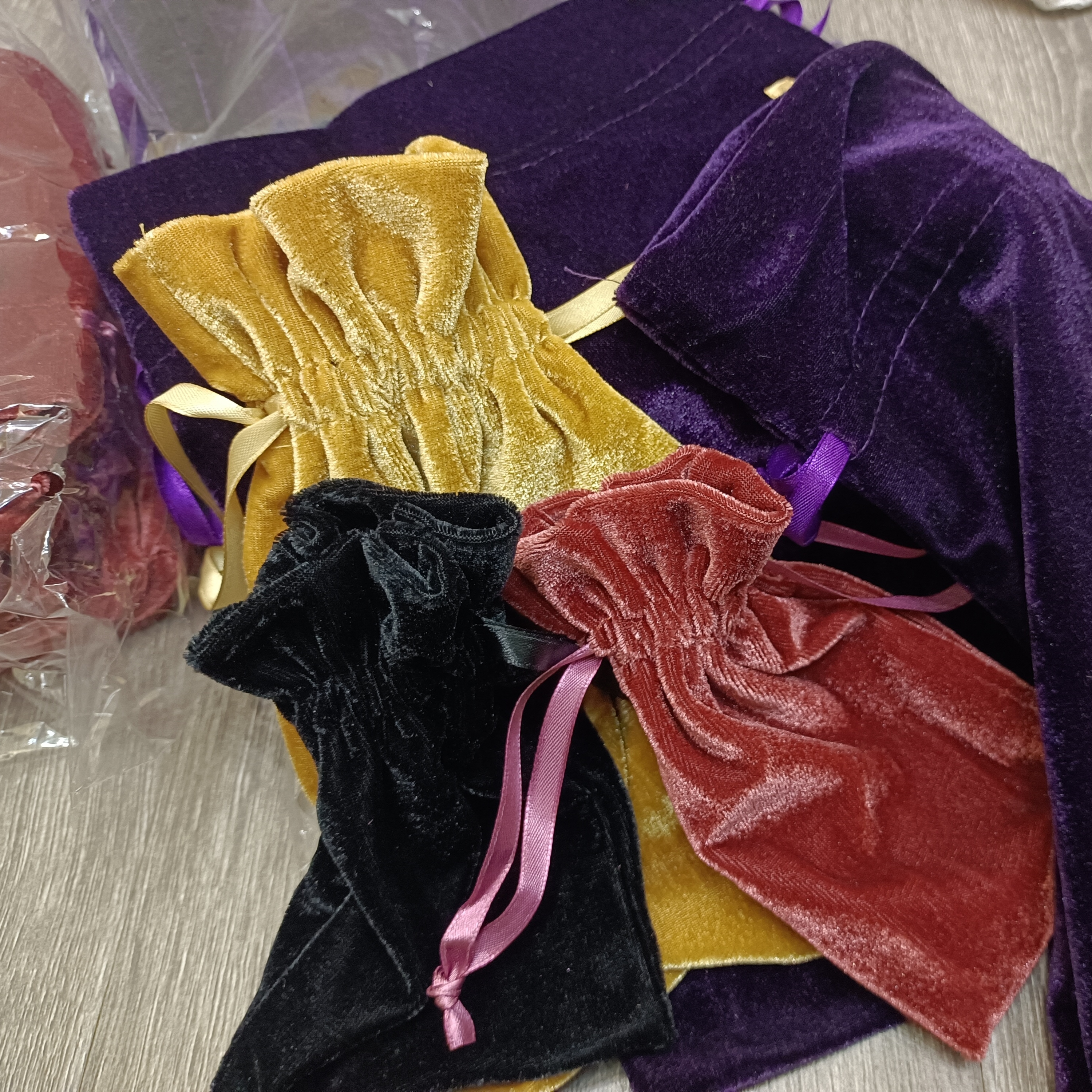 订单库存捡漏软软的抽绳复古丝绒束口袋首饰收纳礼物包装收口袋