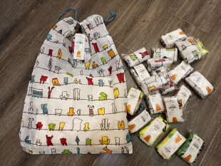 订单库存折叠购物袋抽绳收口衣服收纳袋整理袋布袋子