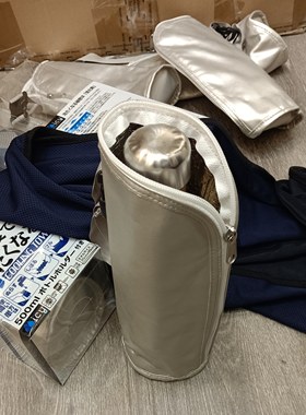 订单库存银色拉链可调节手提保温水杯套+运动巾 雨伞小物品挂袋
