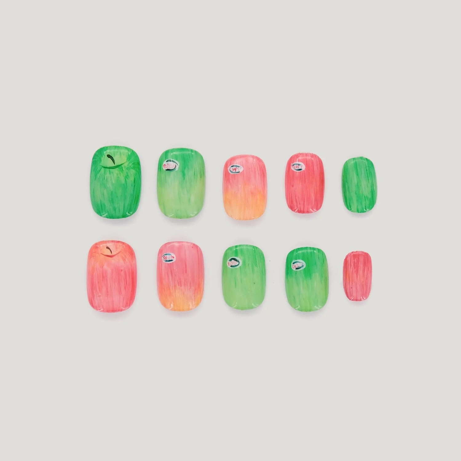 Mini Apples迷你小苹果手工穿戴甲片可反复使用手工制作可爱,彩妆/香水/美妆工具,穿戴甲/甲片,淘宝优惠券,粉丝福利购,淘宝优惠卷