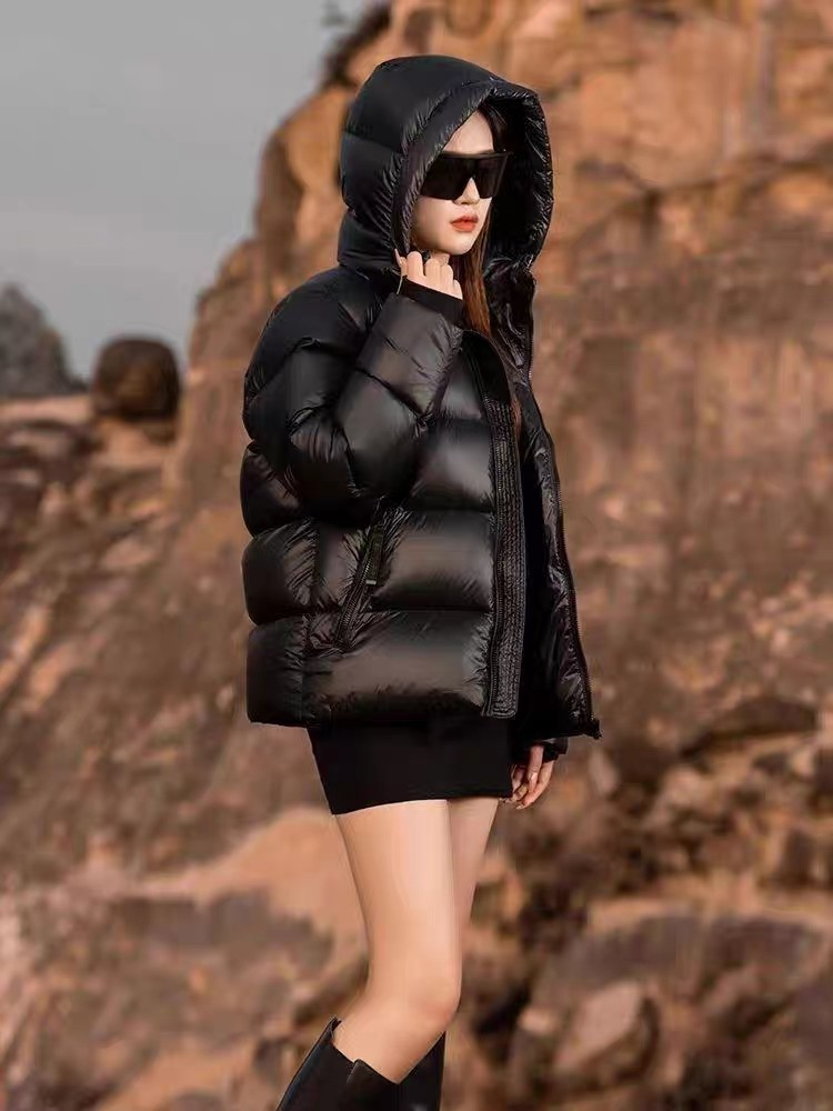 BLACKGOLD鹅绒羽绒服短款加厚新款男女同款黑金潮流爆款外套