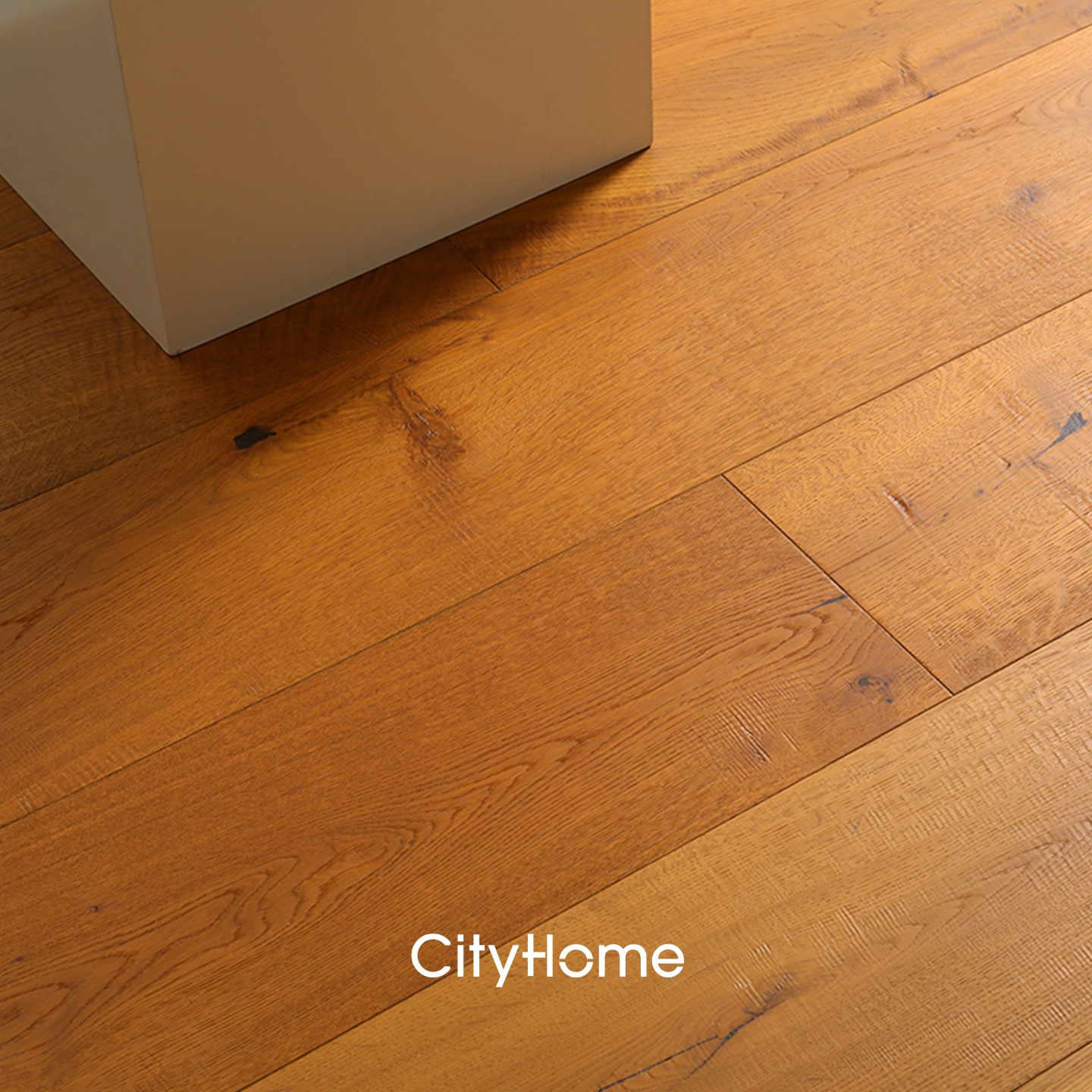 cityhome地板/橡木进口全桦实木复合地板锁扣中古复古地暖ENF环保