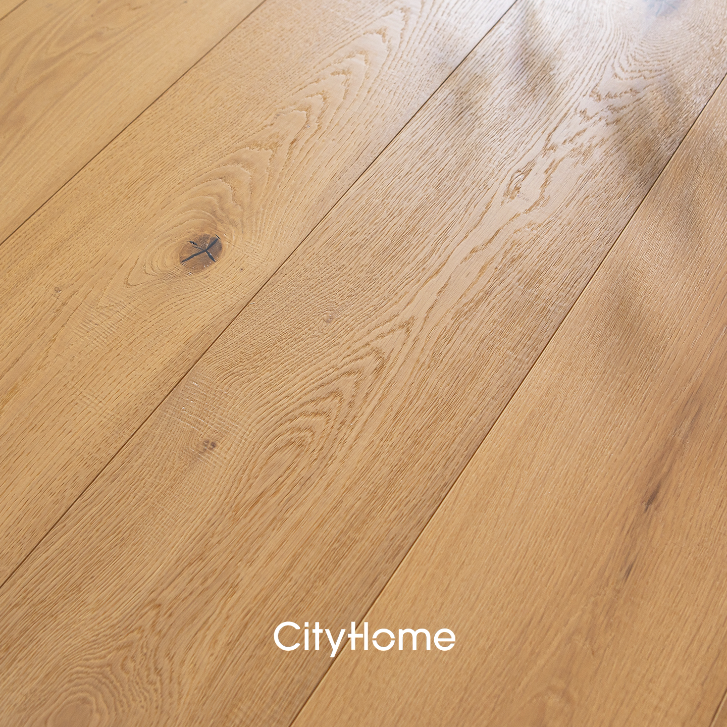 cityhome地板/森息橡木纯三层实木地板中古复古Enf环保地暖地板