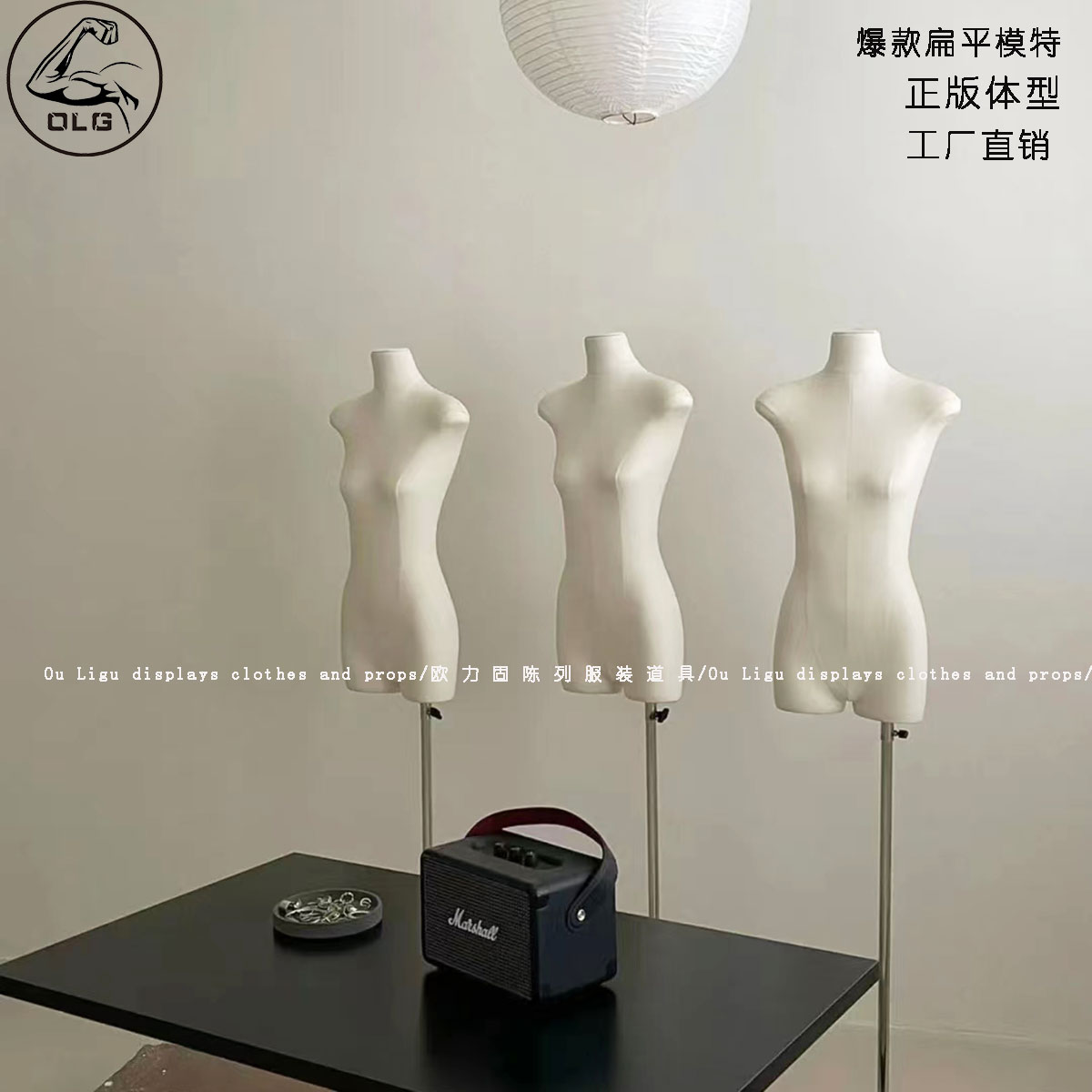 服装店高档扁身平胸无手女半身韩版婚纱橱窗模特人偶假人台展示架 商业/办公家具 服装模特 原图主图