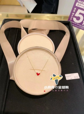 予！包直邮拼邮包税日本代购AHKAH小红心手链 18k金 长16.5cm