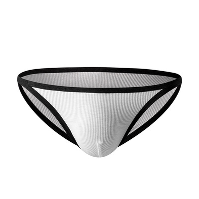 窄边螺纹吸汗舒适性感大囊袋U凸