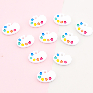 调色板画板diy手机壳仿真奶油胶材料包手工水晶滴胶制作树脂配件