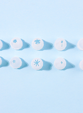 奶油胶加厚裱花嘴多款形状手机壳手工diy制作材料配件自制材料包