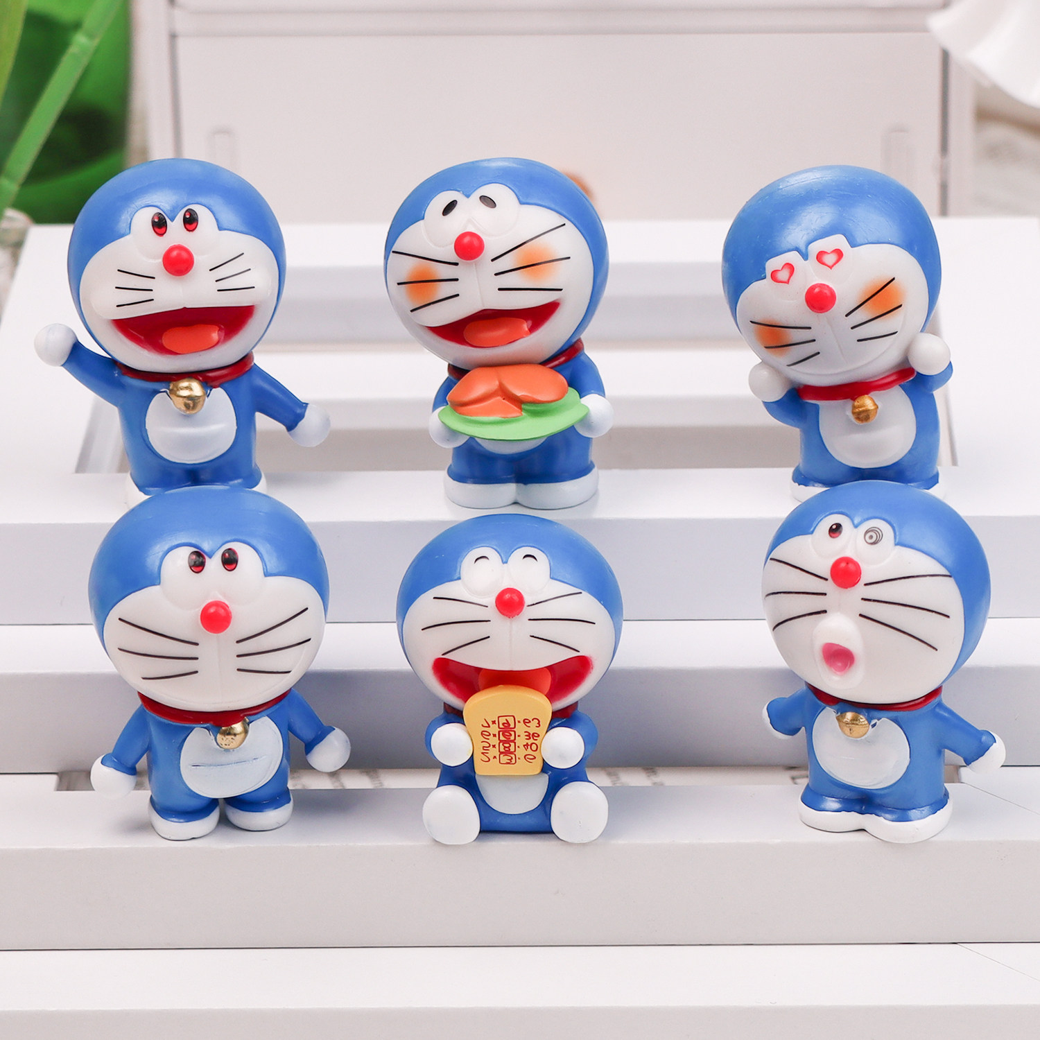 卡通表情叮当猫哆啦梦铜锣烧机器猫公仔玩具手机壳摆件手工材料