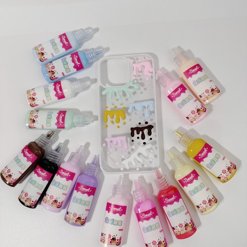 16色仿真果酱胶奶油胶手机壳diy材料包手工制作树脂配件