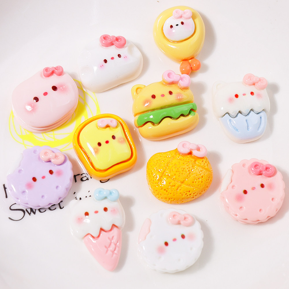卡通亮面小猫饼干小面包手工自制树脂饰品配件diy奶油胶手机壳,饰品/流行首饰/时尚饰品新,其他DIY饰品配件,淘宝优惠券,粉丝福利购,淘宝优惠卷