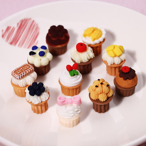 立体蛋糕水果甜筒树脂配件