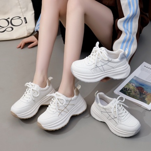 43码 百搭 显脚小超轻大码 42单鞋 老爹鞋 女鞋 真皮休闲运动大码