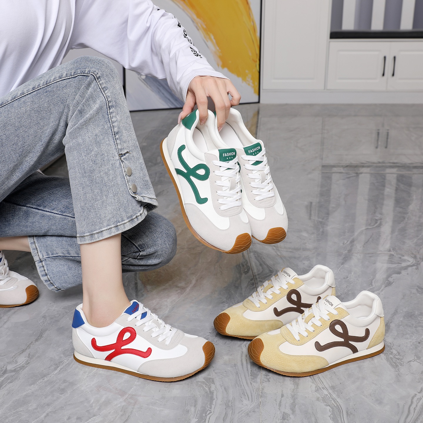 春季新品大码女鞋40-43码德训鞋