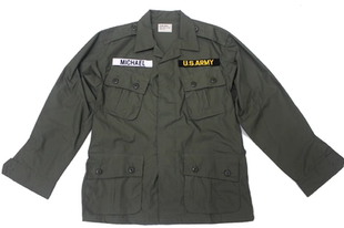 美国经典越战男士军旅风TCU一代夹克上衣OG107橄榄绿古着军绿色