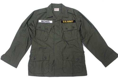 美国经典越战男士军旅风TCU一代夹克上衣OG107橄榄绿古着军绿色